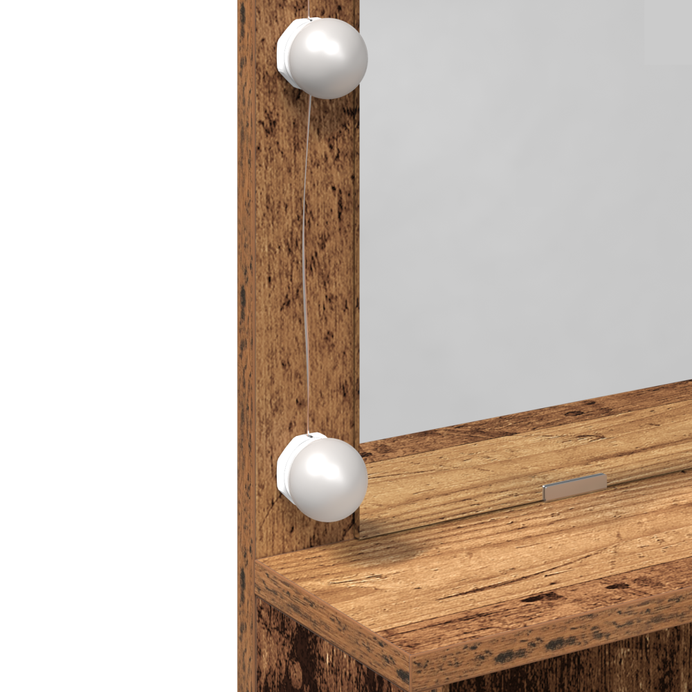 Produktbild för Smyckebord Gammalt trä 80 x 41 x 134,5 cm Konstruerat trä