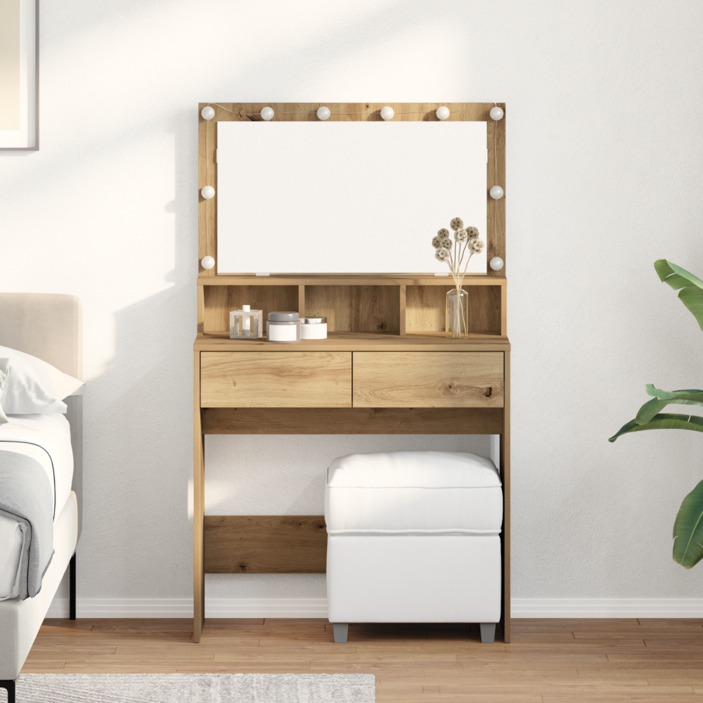 Produktbild för Smyckebord Artisan Ek 80 x 41 x 134,5 cm Konstruerat trä