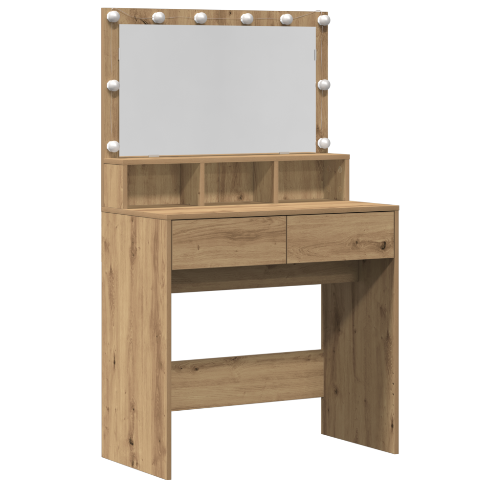 Produktbild för Smyckebord Artisan Ek 80 x 41 x 134,5 cm Konstruerat trä