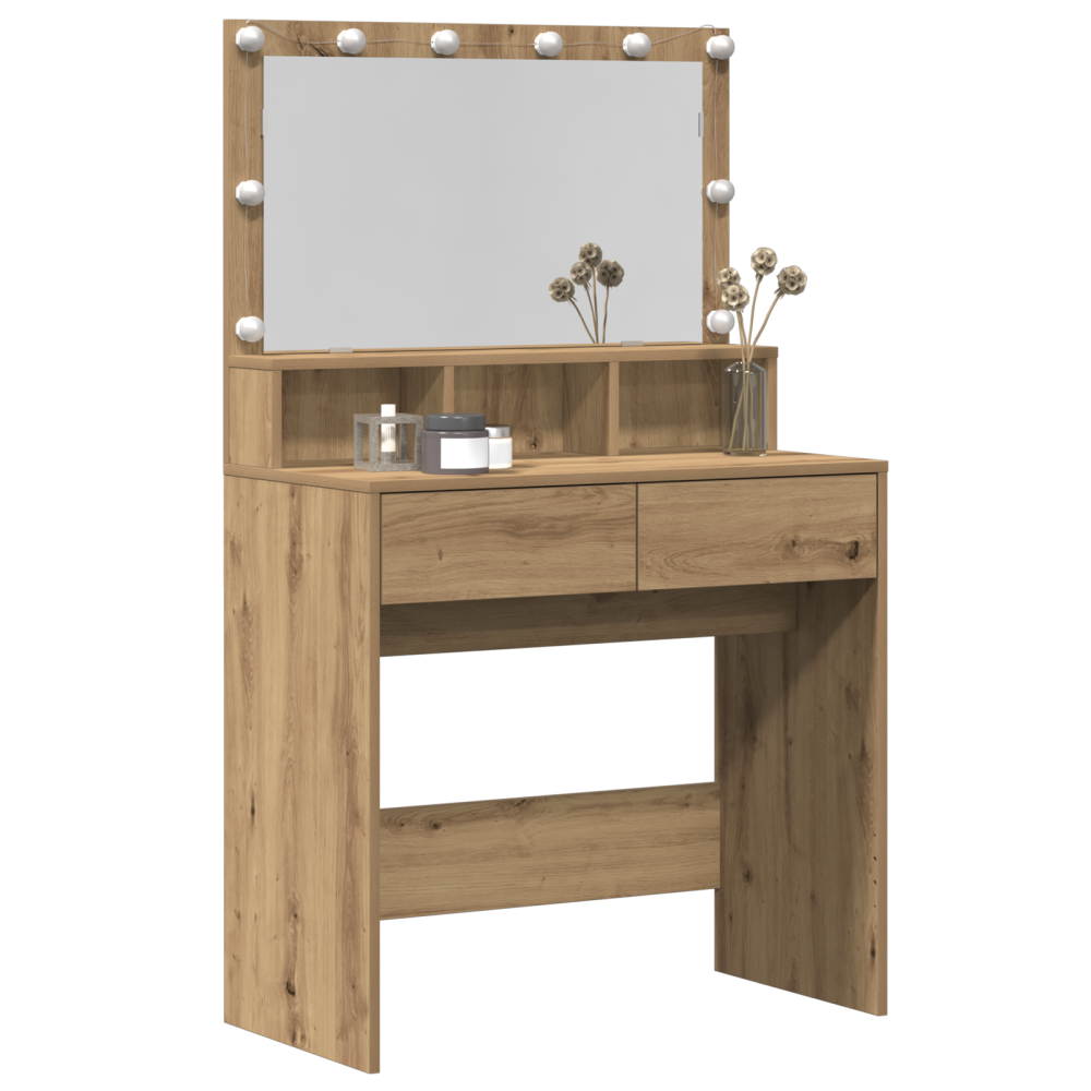 Produktbild för Smyckebord Artisan Ek 80 x 41 x 134,5 cm Konstruerat trä