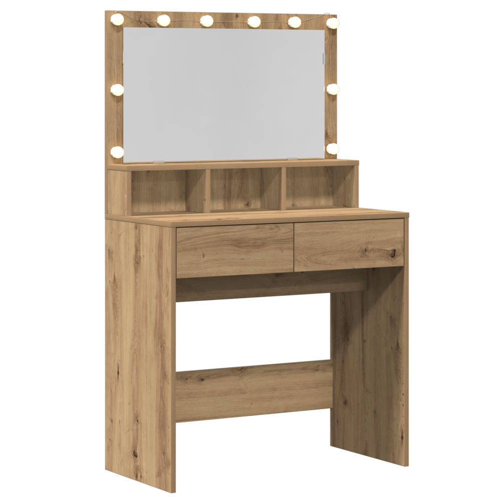 Produktbild för Smyckebord Artisan Ek 80 x 41 x 134,5 cm Konstruerat trä
