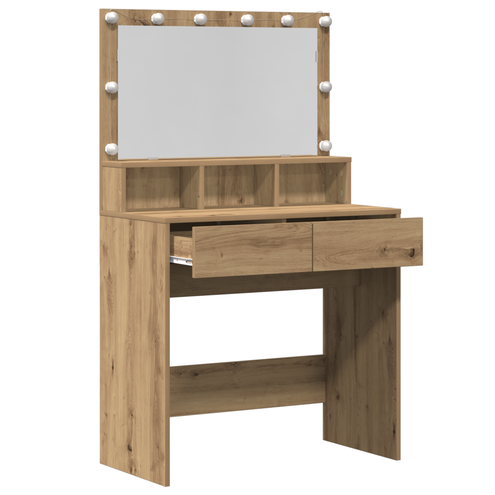 Produktbild för Smyckebord Artisan Ek 80 x 41 x 134,5 cm Konstruerat trä