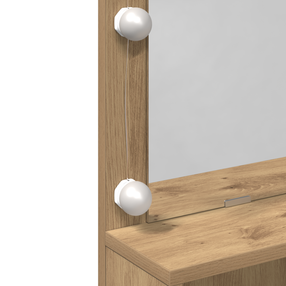 Produktbild för Smyckebord Artisan Ek 80 x 41 x 134,5 cm Konstruerat trä