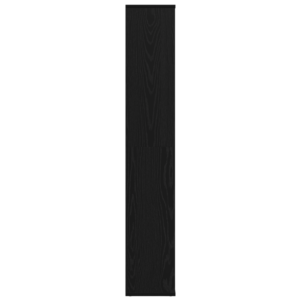 Produktbild för Rumsavskiljare Svart Ek 100 x 24 x 140 cm Konstruerat trä