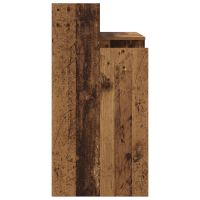 Produktbild för Skrivbord med hylla Gammalt trä 97 x 45 x 90 cm Konstruerat trä