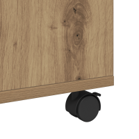 Produktbild för Kaffeebord med låda Artisan Ek 75 x 75 x 38 cm Konstruerat trä