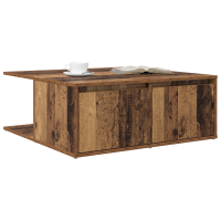 Produktbild för Kaffeebord med låda Gammalt trä 80 x 80 x 31 cm Konstruerat trä