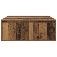 Produktbild för Kaffeebord med låda Gammalt trä 80 x 80 x 31 cm Konstruerat trä