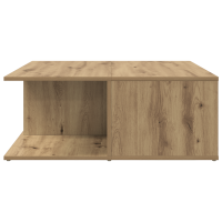 Produktbild för Kaffeebord med låda artisan ek 80 x 80 x 31 cm Konstruerat trä