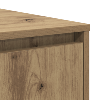 Produktbild för Kaffeebord med låda artisan ek 80 x 80 x 31 cm Konstruerat trä