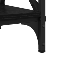 Produktbild för Sidobord Svart Ek 55 x 38 x 45 cm Konstruerat trä