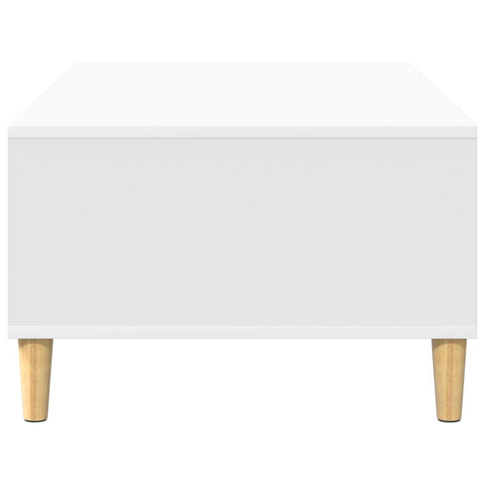 Produktbild för Kaffeebord Vit 102 x 55 x 35 cm Konstruerat trä