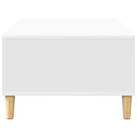 Produktbild för Kaffeebord Vit 102 x 55 x 35 cm Konstruerat trä