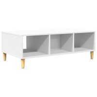 Produktbild för Kaffeebord Vit 102 x 55 x 35 cm Konstruerat trä