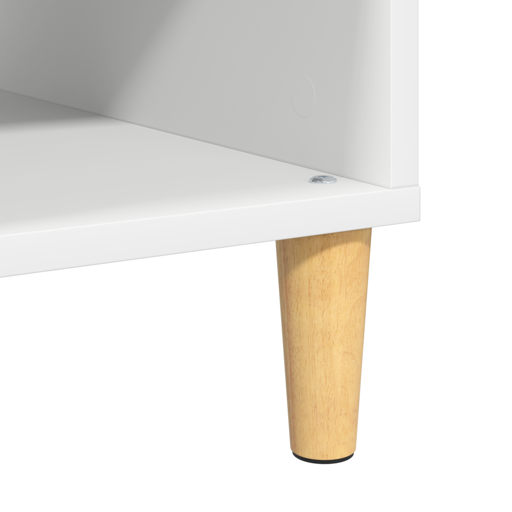 Produktbild för Kaffeebord Vit 102 x 55 x 35 cm Konstruerat trä