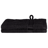 Produktbild för Gästhandduk SOLUND 2 pcs Svart 15 x 21 cm 550 gsm