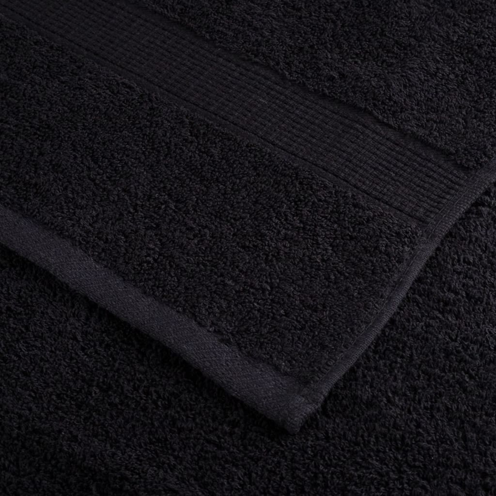 Produktbild för Gästhandduk SOLUND 10 pcs Svart 15 x 21 cm 550 gsm
