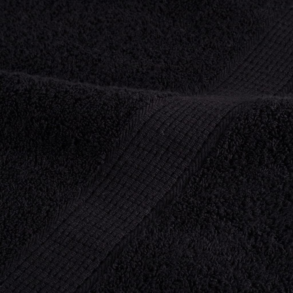 Produktbild för Gästhandduk SOLUND 10 pcs Svart 15 x 21 cm 550 gsm