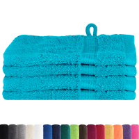 Produktbild för Gästhandduk SOLUND 4 pcs Turkos 15 x 21 cm 550 gsm