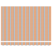 Produktbild för Markis Flerfärgsdesign 300 x 250 cm Polyester och metall
