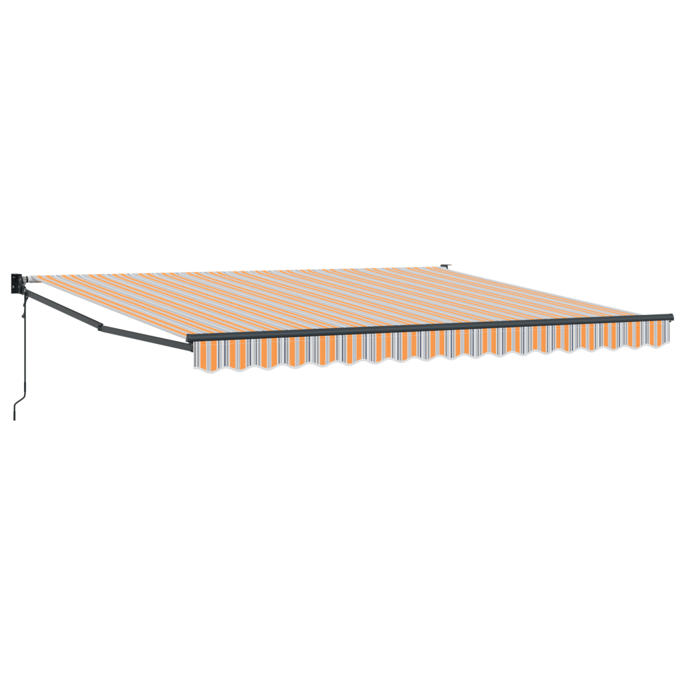 Produktbild för Markis Flerfärgsdesign 400 × 300 cm Polyester och metall