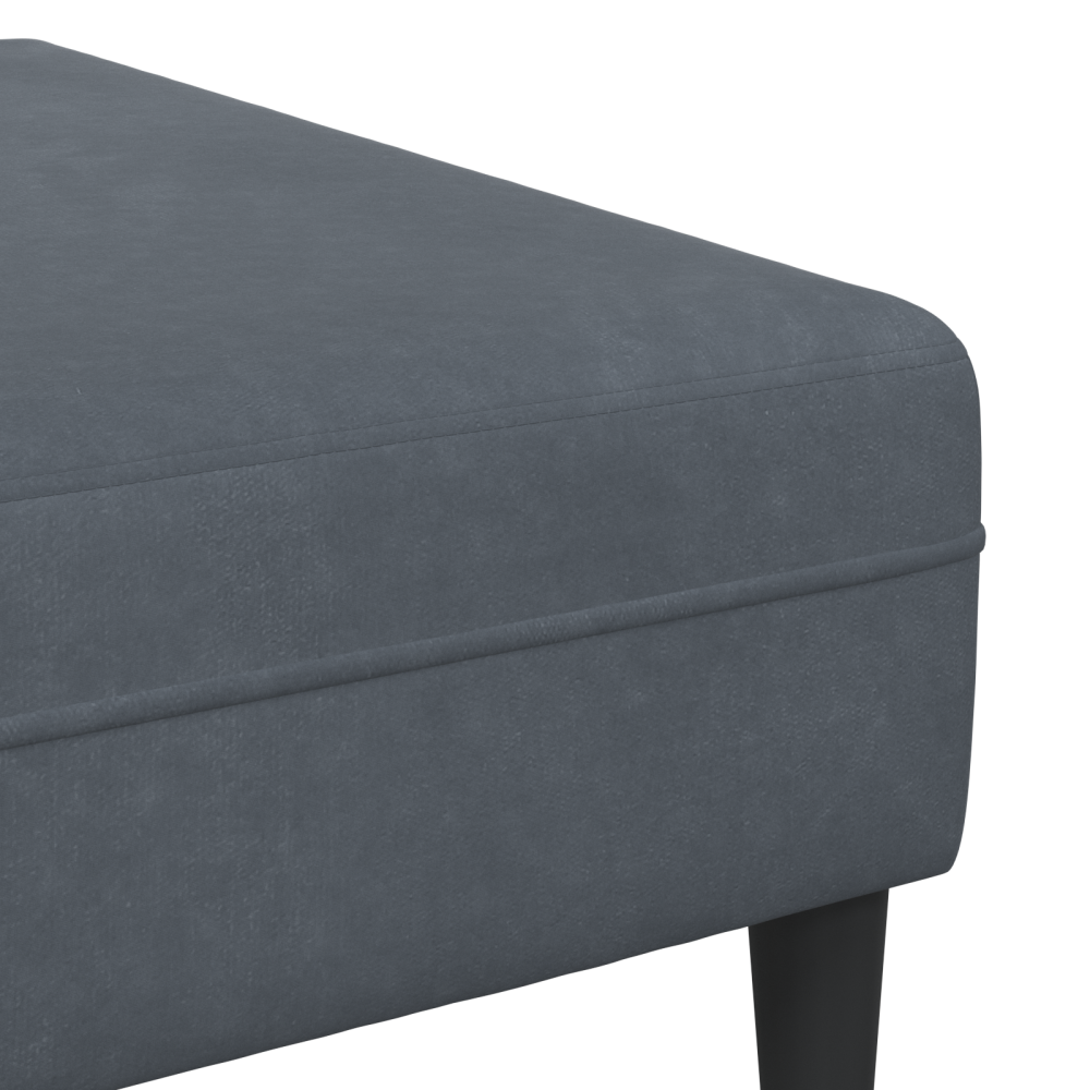 Produktbild för Soffa 3 pcs Mörkgrå 250 x 188 x 76 cm Sammet