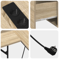 Produktbild för Skrivbord Sonoma-ek 182 x 101 x 87,5 cm Konstruerat trä