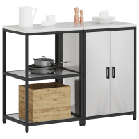 Produktbild för Köksförvaringsset HATTEM 2 pcs Silver Rostfritt stål