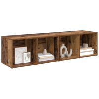 Produktbild för TV-bänkset 2 pcs Gammalt trä 37 x 35 x 72 cm Konstruerat trä