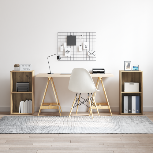 vidaXL TV-bänkset 2 pcs Artisan Ek 37 x 35 x 72 cm Konstruerat trä