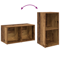 Produktbild för TV-bänkset 4 pcs Gammalt trä 37 x 37 x 72 cm Konstruerat trä