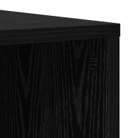 Produktbild för TV-bänkset 4 pcs Svart Ek 37 x 37 x 72 cm Konstruerat trä