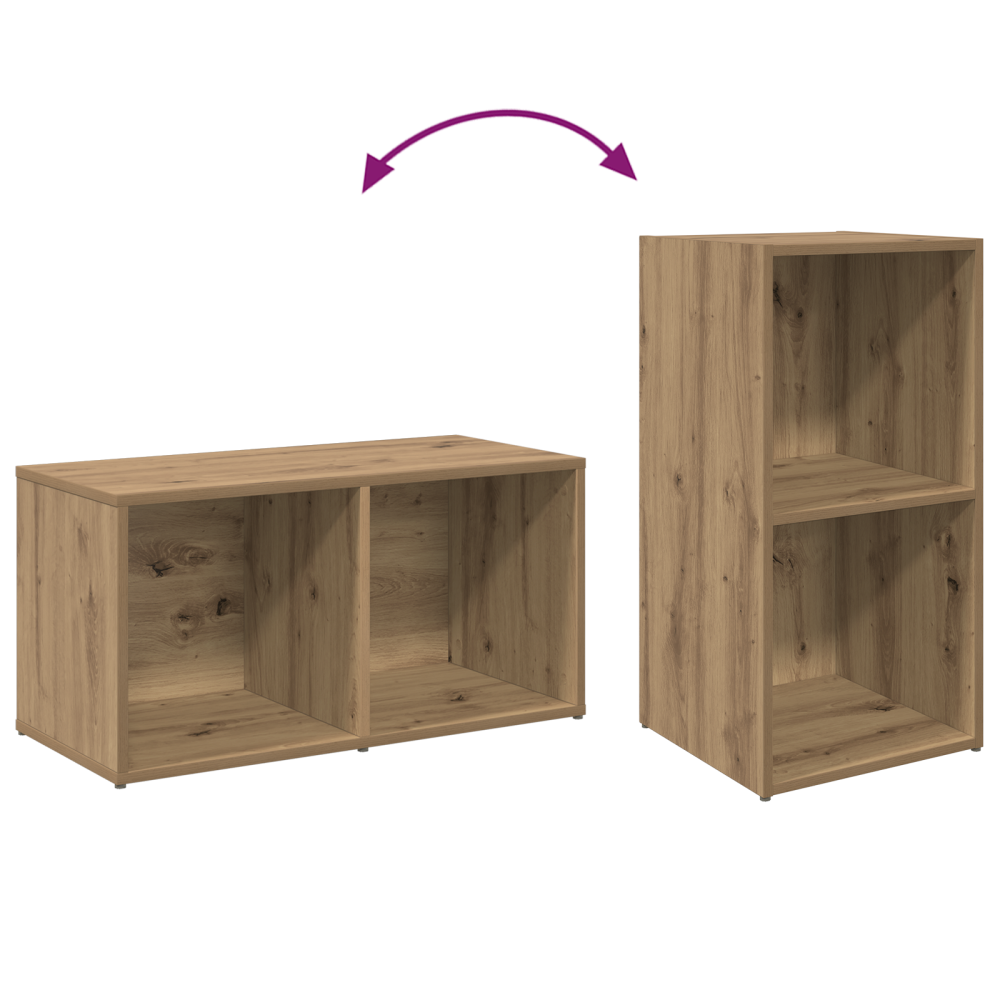 Produktbild för TV-bänkset 4 pcs Artisan Ek 37 x 37 x 72 cm Konstruerat trä