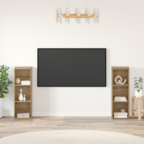 vidaXL TV-bänkset 2 pcs Artisan Ek Konstruerat trä