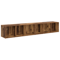 Produktbild för TV-bänkset 2 pcs Gammalt trä 37 x 35 x 107cm Konstruerat trä