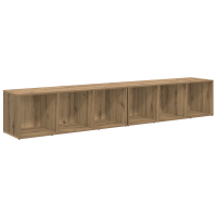 Produktbild för TV-bänkset 2 pcs Artisan Ek 37 x 35 x 107cm Konstruerat trä