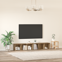 Produktbild för TV-bänkset 2 pcs Artisan Ek 37 x 35 x 107cm Konstruerat trä