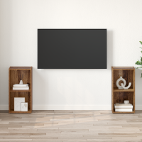 Produktbild för TV-bänkset 2 pcs Gammalt trä 72 x 35 x 36,5 cm Konstruerat trä