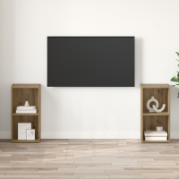 Produktbild för TV-bänkset 2 pcs Artisan Ek Konstruerat trä