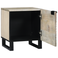 Produktbild för Nattduksbord Vit 40 x 33 x 46 cm Konstruerat trä
