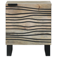 Produktbild för Nattduksbord Vit 40 x 33 x 46 cm Konstruerat trä