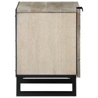 Produktbild för Nattduksbord Vit 40 x 33 x 46 cm Konstruerat trä