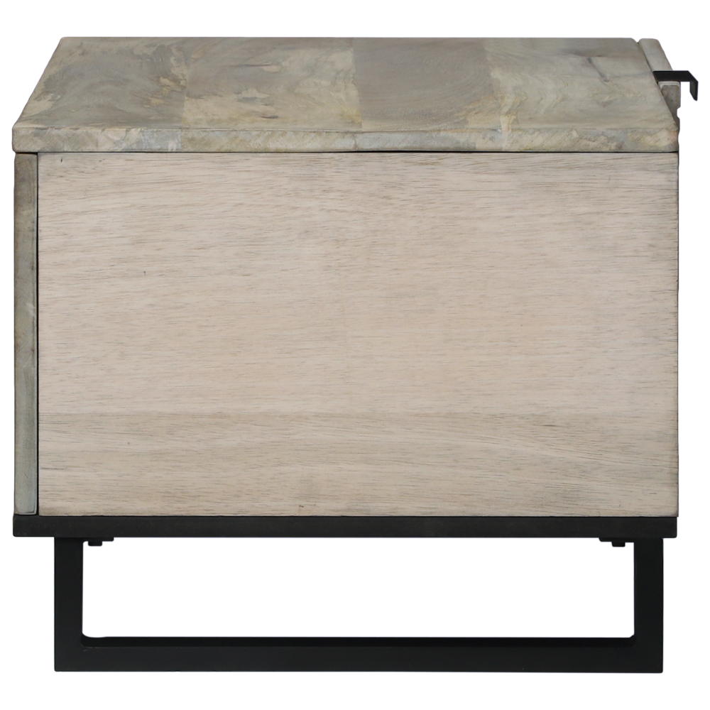 Produktbild för Kaffeebord Vit 80 x 50 x 40 cm Konstruerat trä