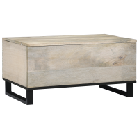 Produktbild för Kaffeebord Vit 80 x 50 x 40 cm Konstruerat trä