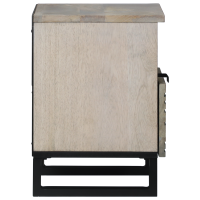 Produktbild för Nattduksbord 2 pcs Vit 40 x 33 x 46 cm Konstruerat trä