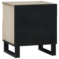 Produktbild för Nattduksbord 2 pcs Vit 40 x 33 x 46 cm Konstruerat trä