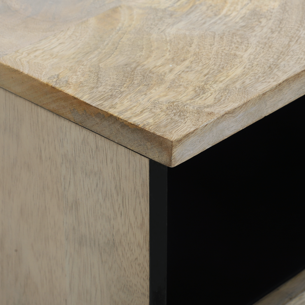 Produktbild för Nattduksbord 2 pcs Vit 40 x 33 x 46 cm Konstruerat trä