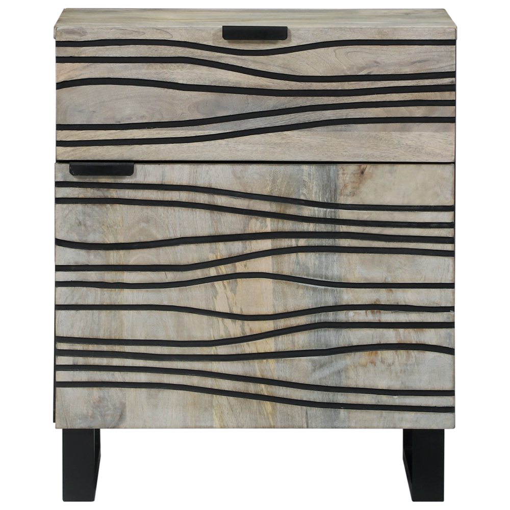 Produktbild för Nattduksbord Vit 50 x 33 x 60 cm Konstruerat trä