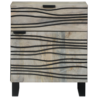 Produktbild för Nattduksbord Vit 50 x 33 x 60 cm Konstruerat trä