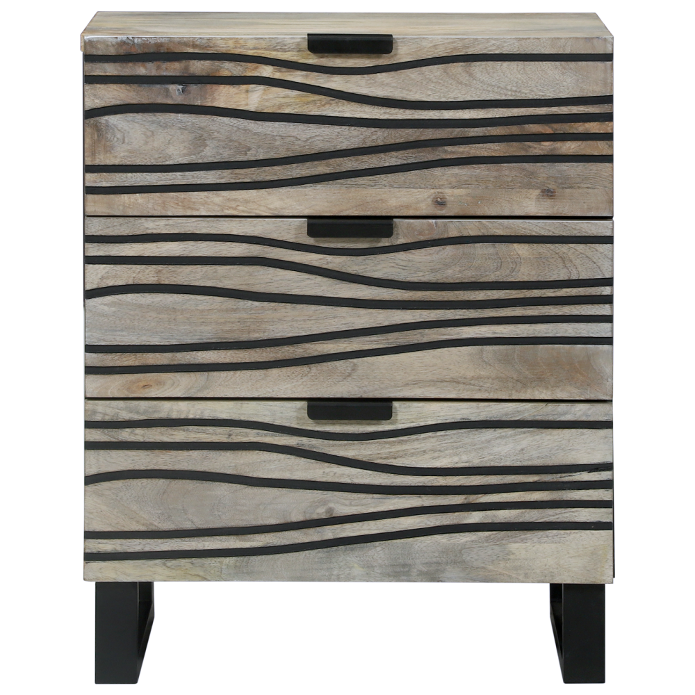 Produktbild för Nattduksbord Vit 50 x 33 x 62 cm Konstruerat trä